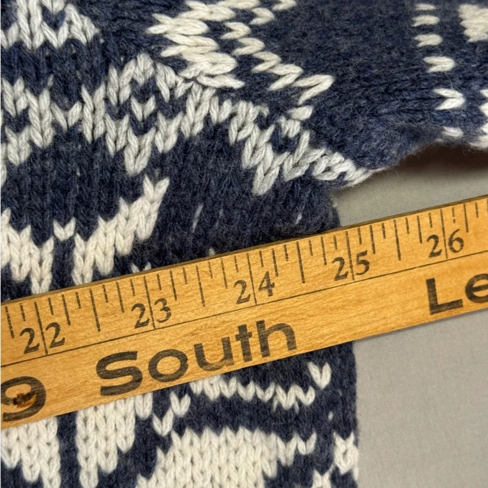 Vineyard Vines Chunky Snowflake Roll Neck Sweater Nautical Navy 1E001604-480 L